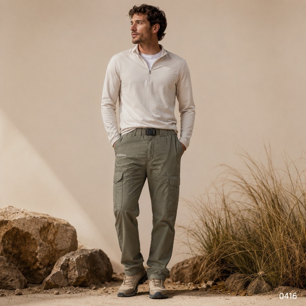 Columbia Silver Ridge Convertible Cargo Pants Sage Green 34x32 AM8004 0416